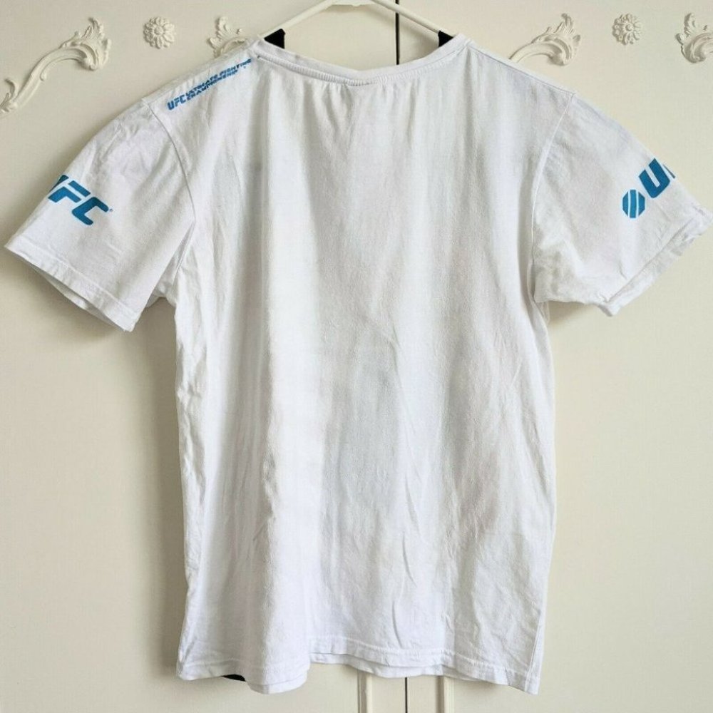 Wrestling UFC Mens Tshirt Ultimate Fighting Championship White American Flag - S - Picture 4 of 5